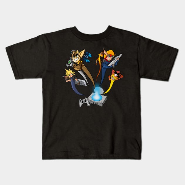 Gaming Ghost's Kids T-Shirt by sullyink